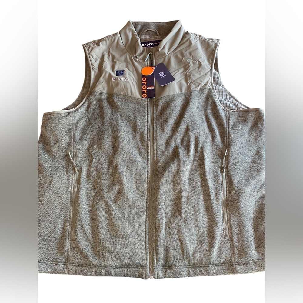 NWT Ororo Augusta Heated Fleece Vest Men’s XL Outdoors Work Winter Golf Hunting - Picture 2 of 8